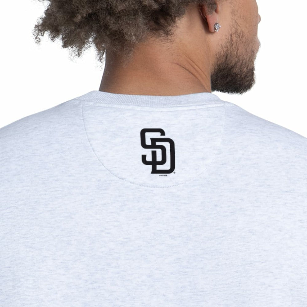 San Diego Padres Starter Face of Ice Blue French Terry Sweatshirt Gray