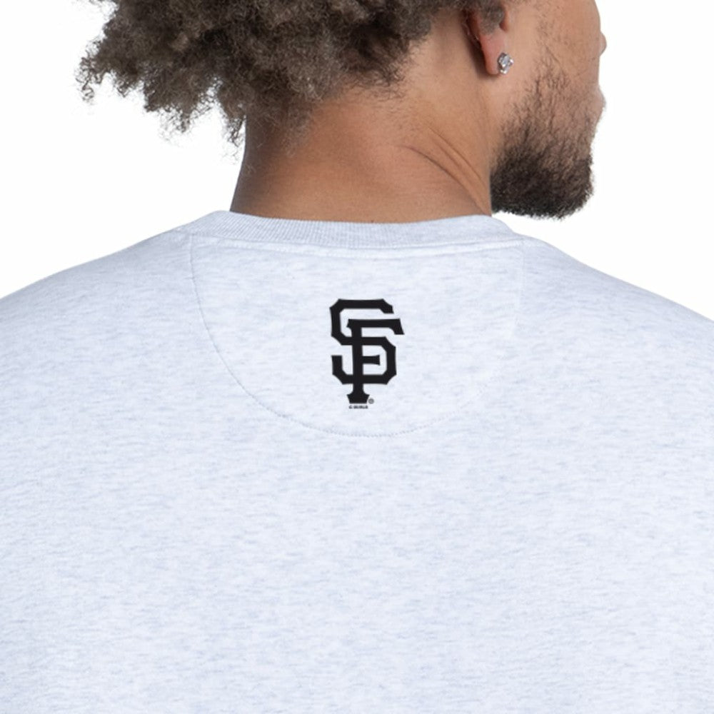 San Francisco Giants Starter Face of Ice Blue French Terry Sweatshirt Gray