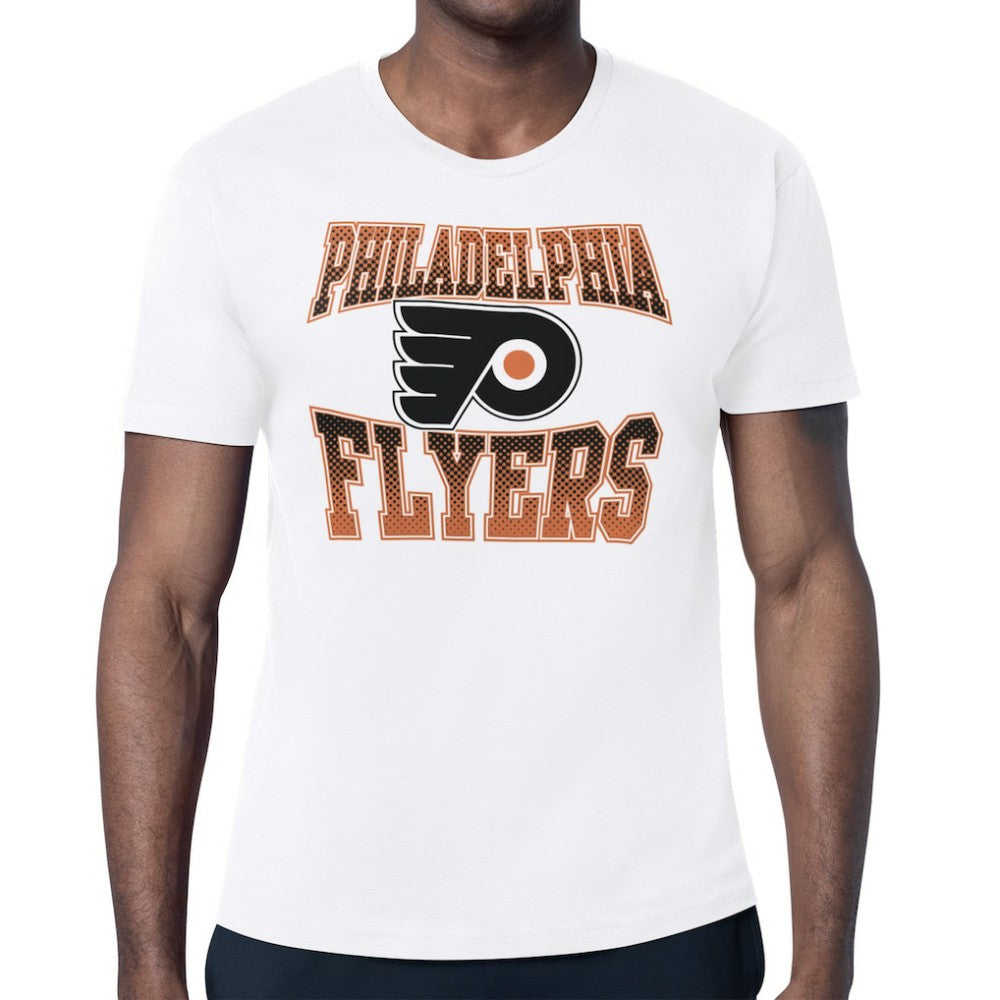 Philadelphia Flyers Starter Comic Style Team Graphic T-Shirt White