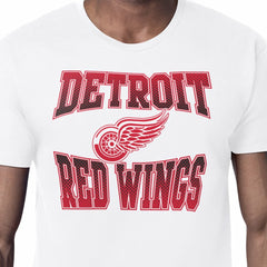 Detroit Red Wings Starter Comic Style Team Graphic T-Shirt White