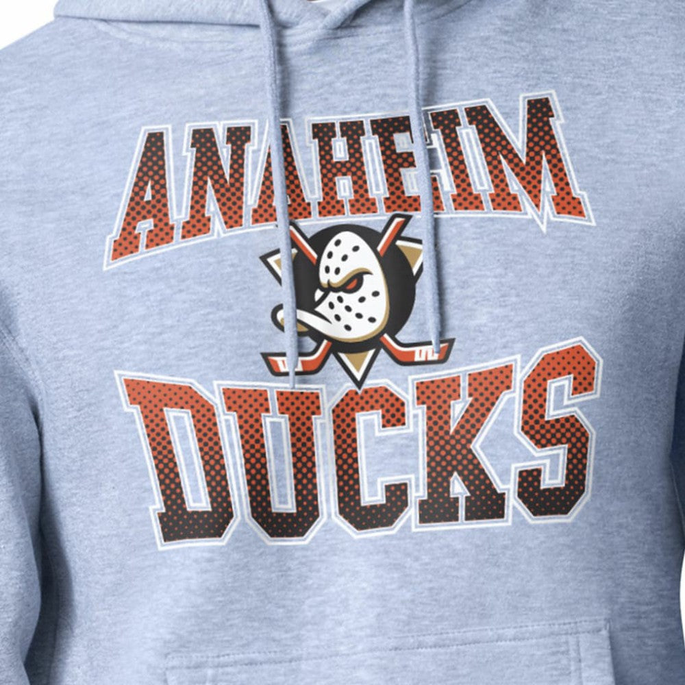 Anaheim Ducks Starter Comic Style Team Graphic Hoodie Gray