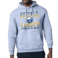 Buffalo Sabres Starter Comic Style Team Graphic Hoodie Gray