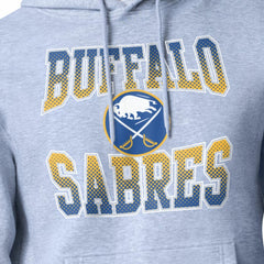 Buffalo Sabres Starter Comic Style Team Graphic Hoodie Gray