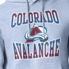 Colorado Avalanche Starter Comic Style Team Graphic Hoodie Gray
