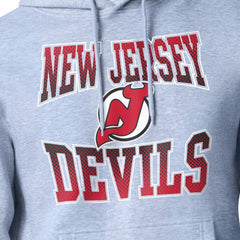 New Jersey Devils Starter Comic Style Team Graphic Hoodie Gray