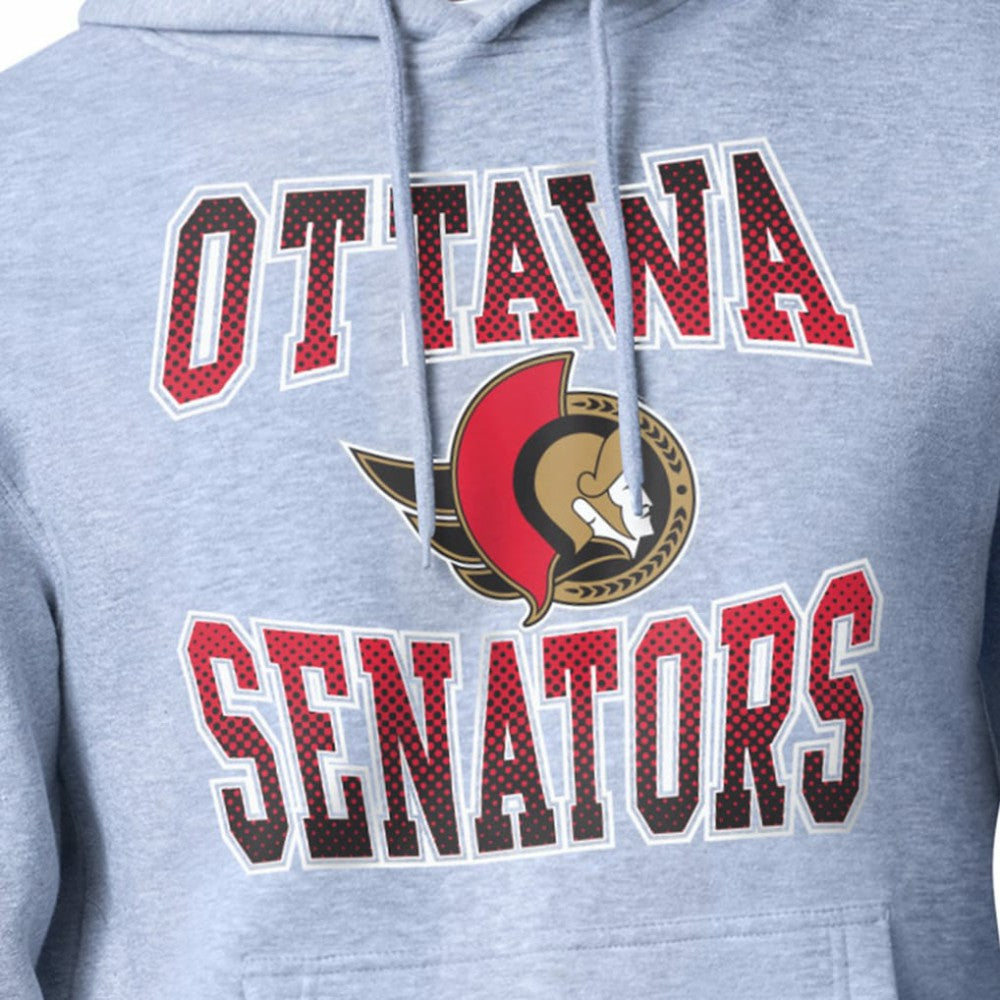Ottawa Senators Starter Comic Style Team Graphic Hoodie Gray