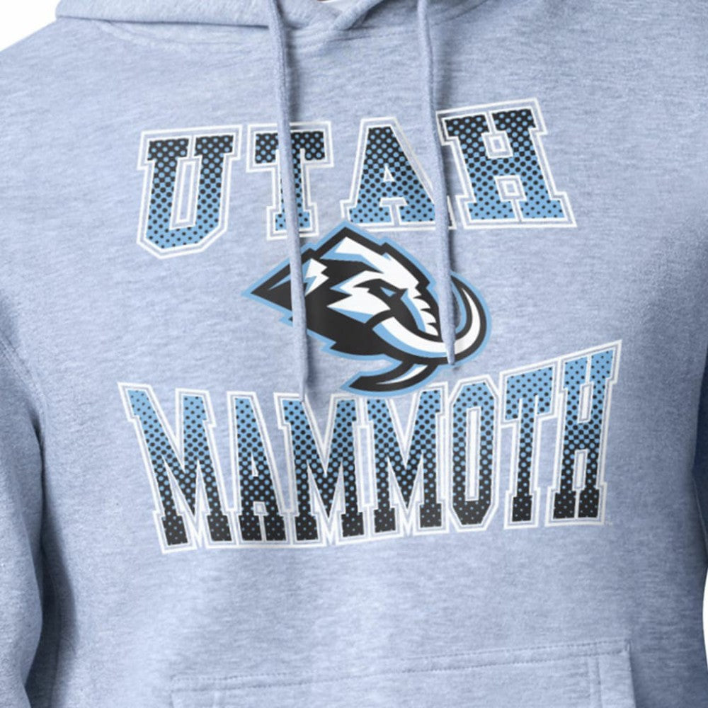 Utah Mammoth Starter Comic Style Team Graphic Hoodie Gray