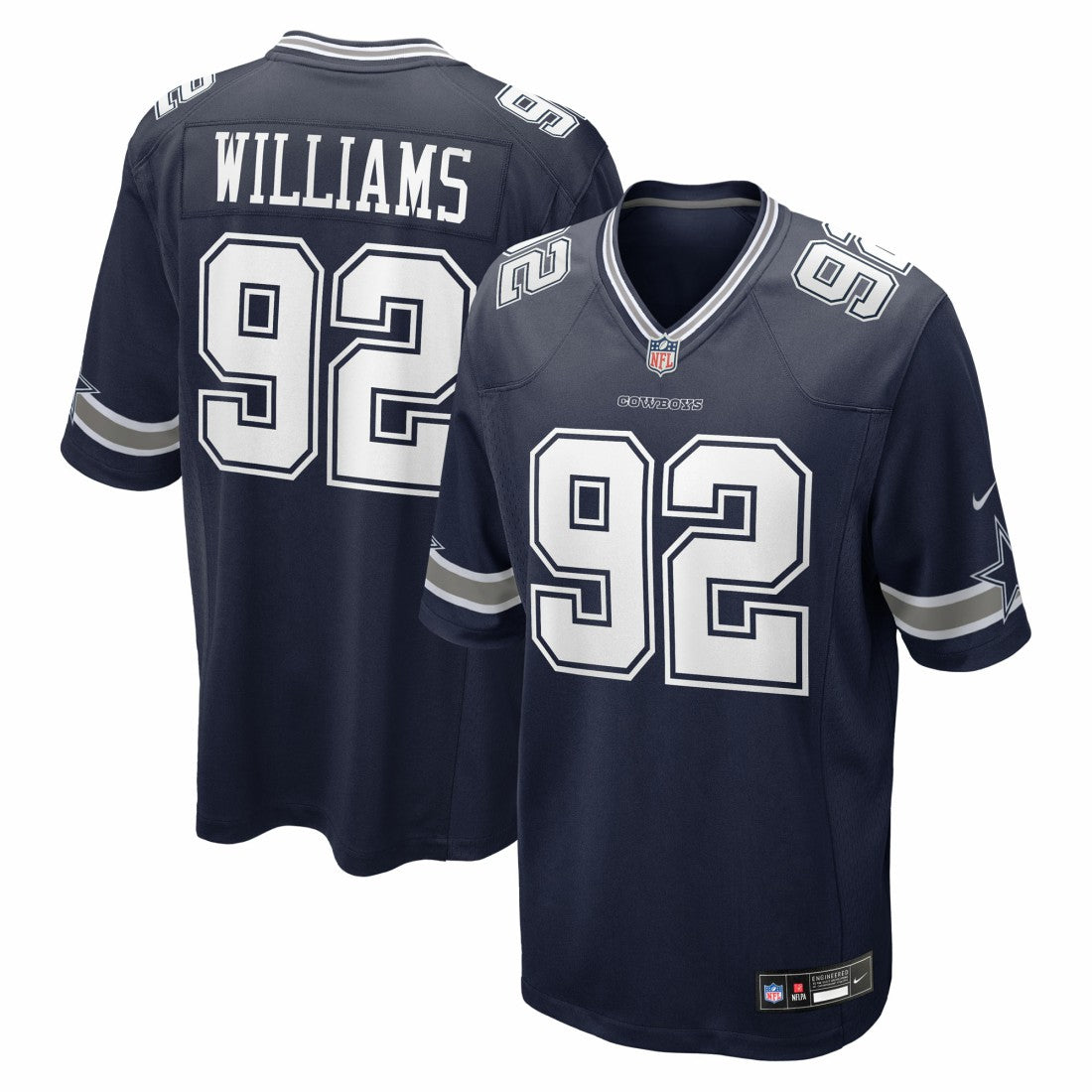 Quinnen Williams Dallas Cowboys Team Game Jersey - Navy