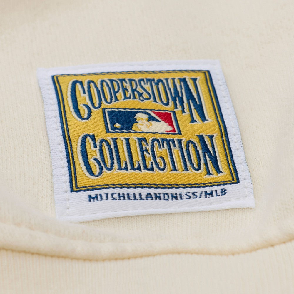 Los Angeles Dodgers Women's Premium Crewneck Sweatshirt Cream | Mitchell & Ness