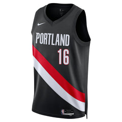Yang Hansen Portland Trail Blazers Unisex Swingman Jersey - Icon Edition - Black