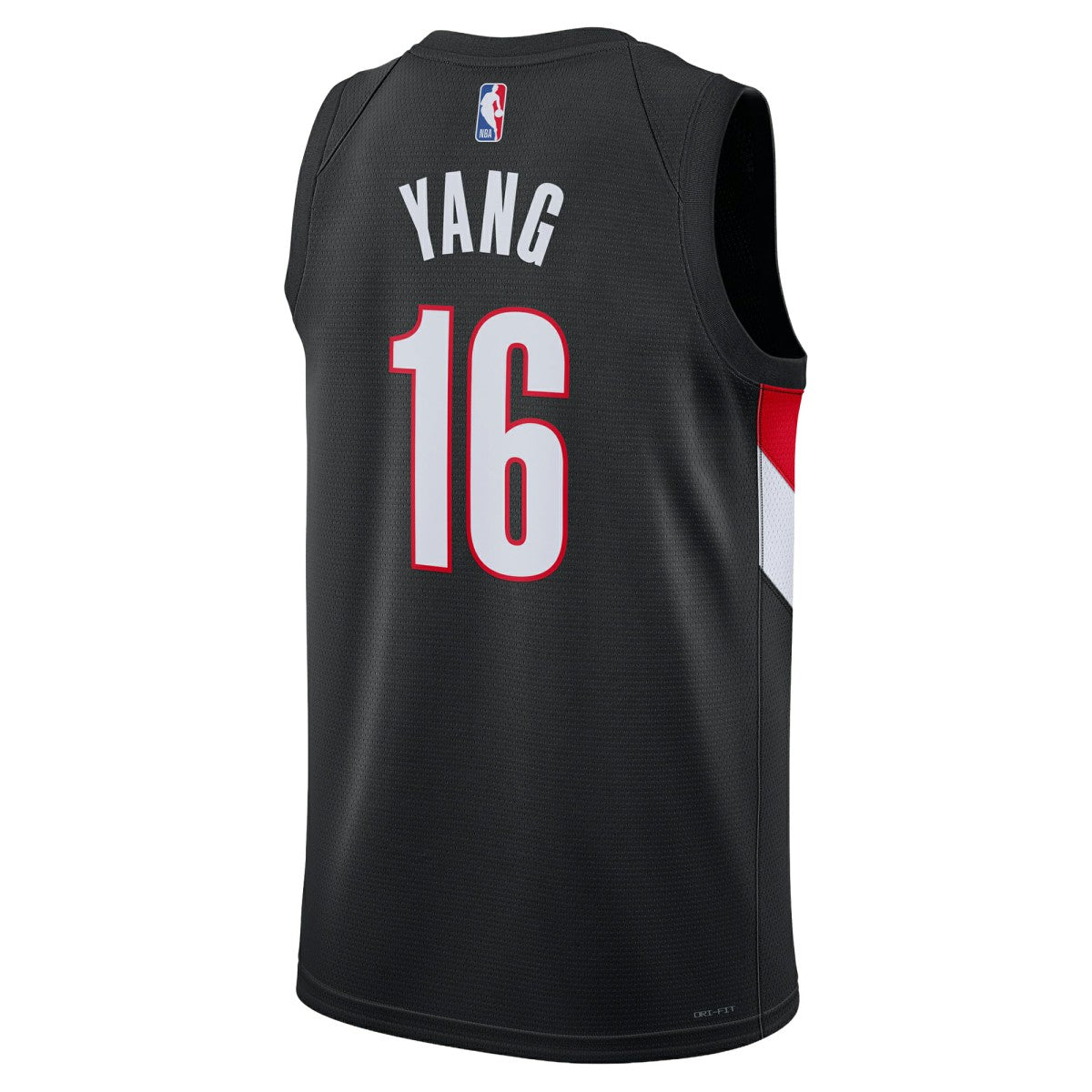 Yang Hansen Portland Trail Blazers Unisex Swingman Jersey - Icon Edition - Black