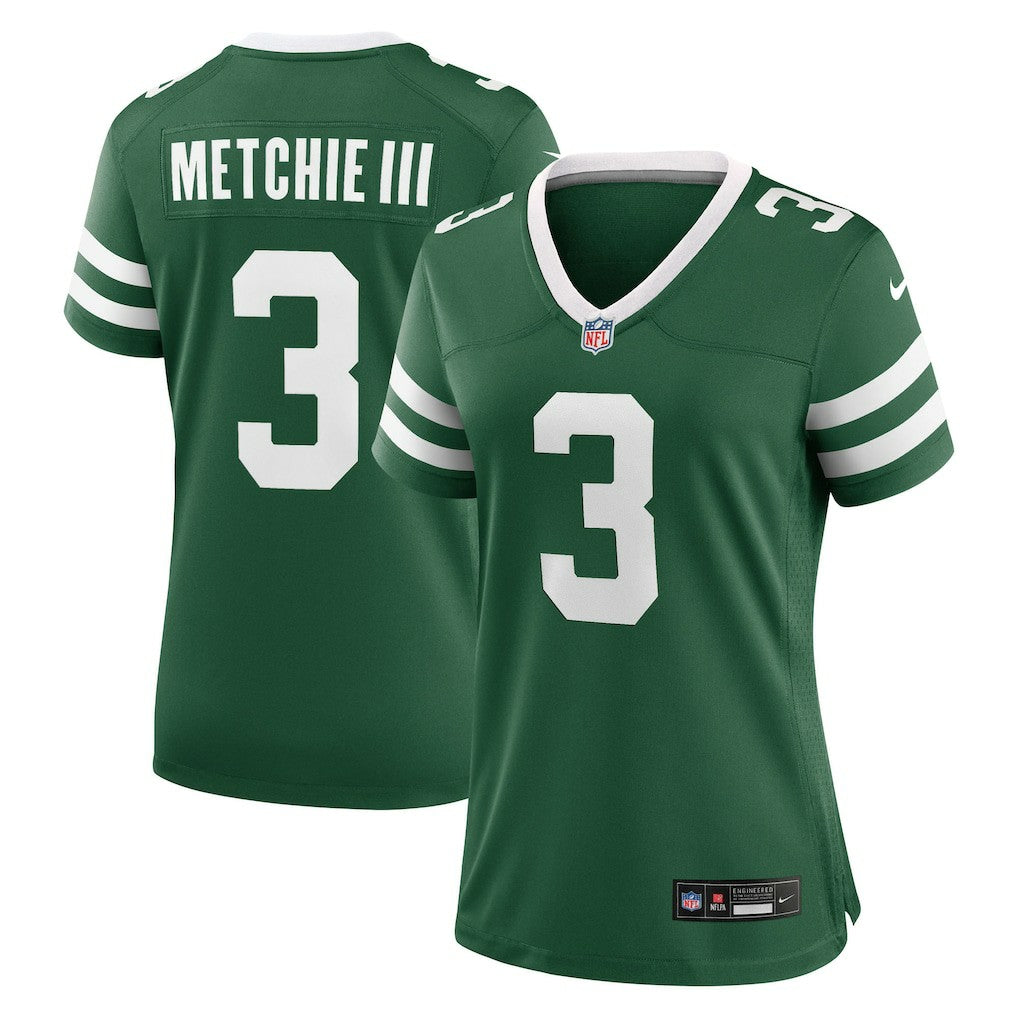 John Metchie III New York Jets Women's Team Game Jersey - Legacy Green