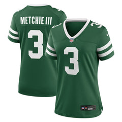John Metchie III New York Jets Women's Team Game Jersey - Legacy Green