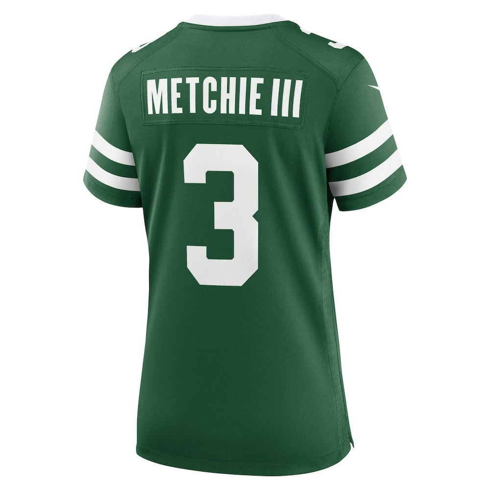John Metchie III New York Jets Women's Team Game Jersey - Legacy Green