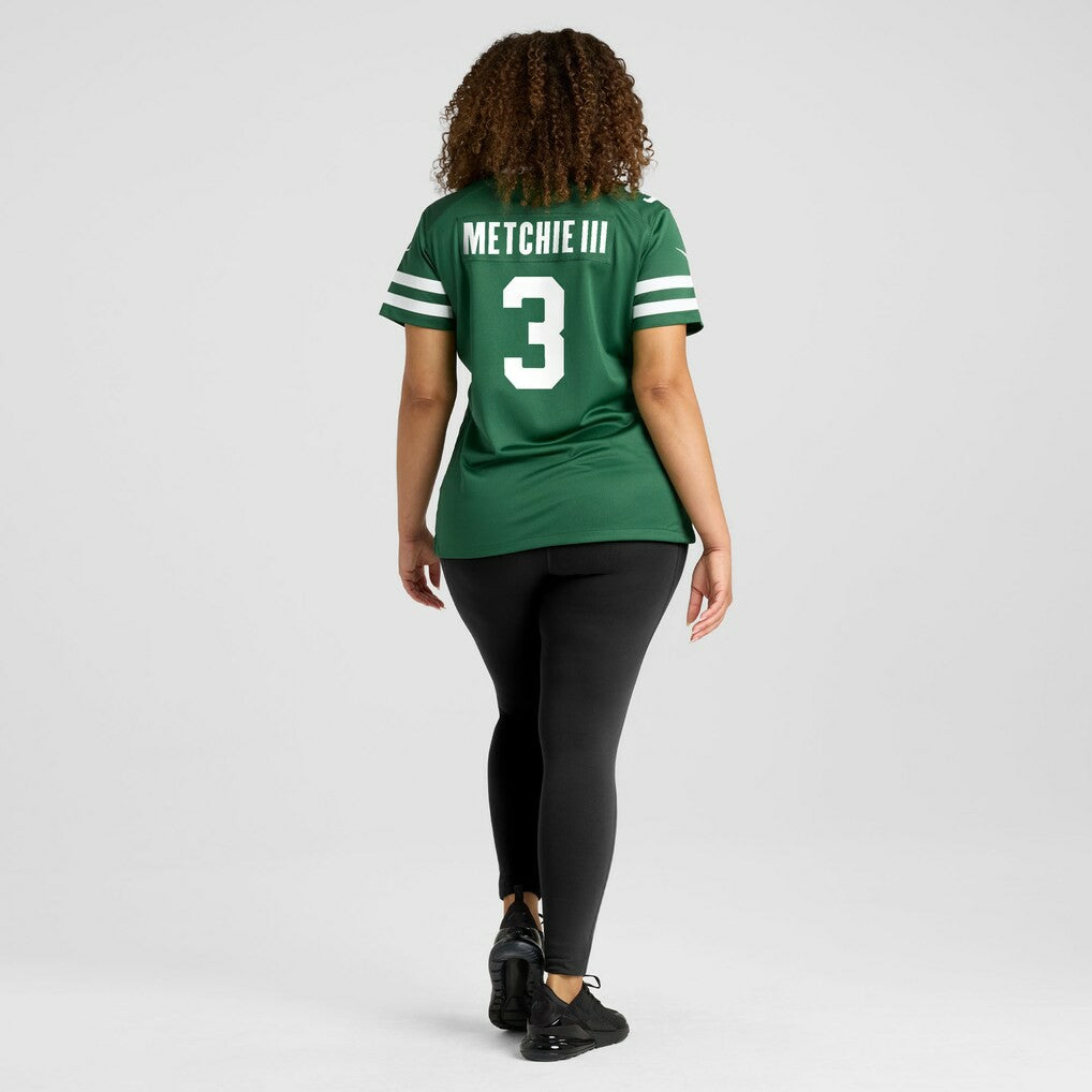 John Metchie III New York Jets Women's Team Game Jersey - Legacy Green