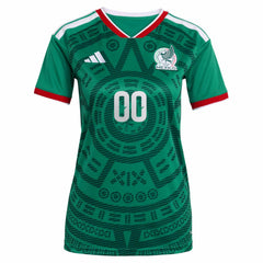 Mexico National Team Women's 2026 Home Replica Custom Jersey Green - Adidas