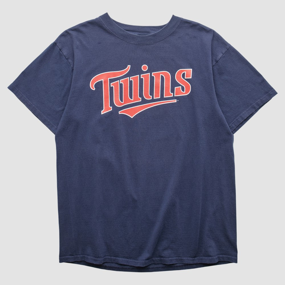 Minnesota Twins Majestic 2000s T-shirt Navy Vintage