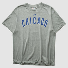 Chicago Cubs Majestic 2010 T-shirt Heather Gray Vintage