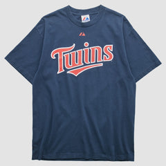 Minnesota Twins Majestic 2000s T-shirt Navy Vintage