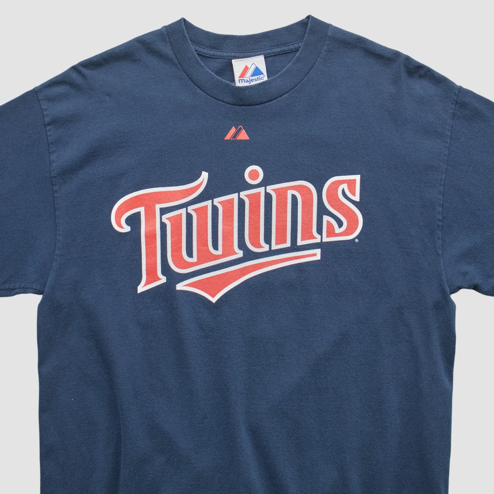 Minnesota Twins Majestic 2000s T-shirt Navy Vintage