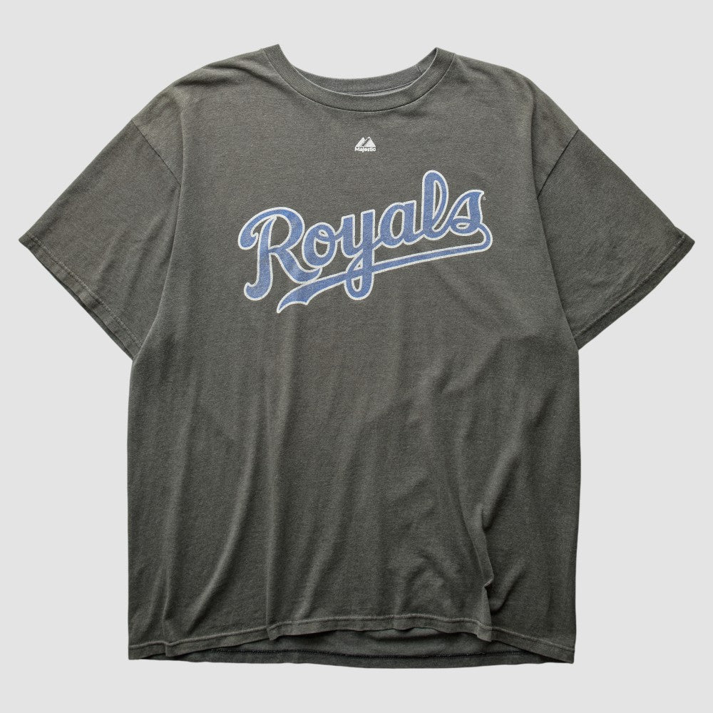 Kansas City Royals Majestic 2010s T-shirt Charcoal Vintage