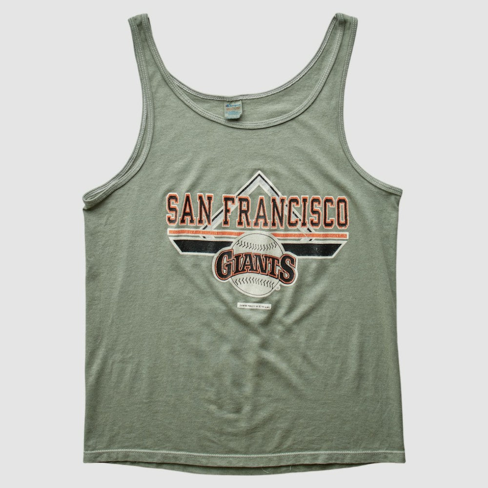 San Francisco Giants Champion 90s Tank Olive Vintage