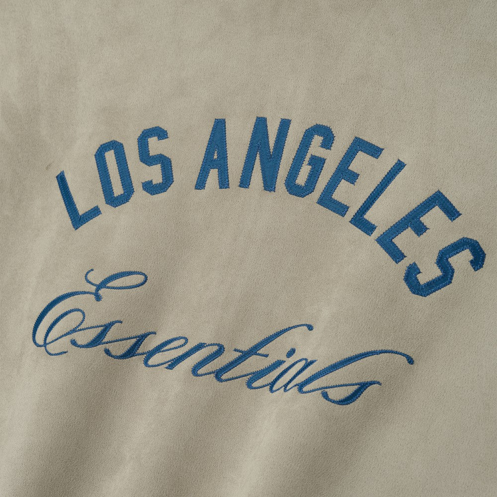 Los Angeles Dodgers Fear of God x MLB Unisex Modern Suede Half-Zip Jacket Gray