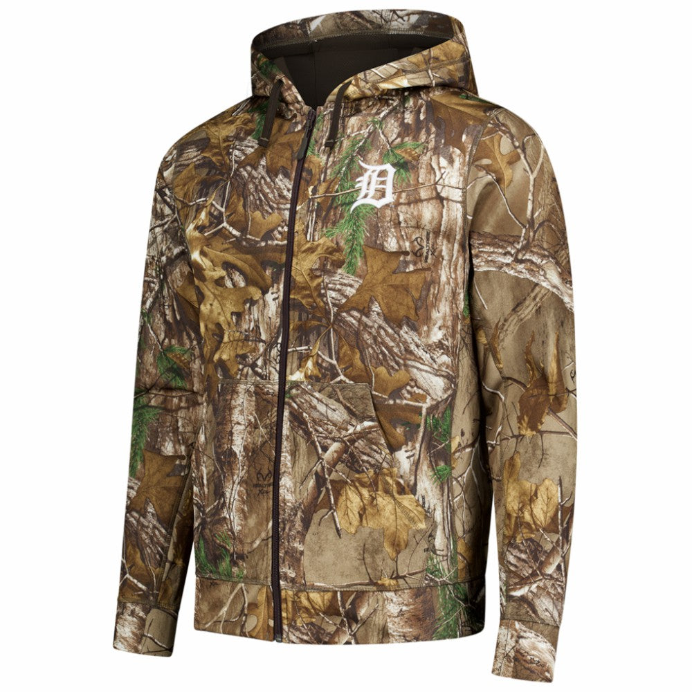 Detroit Tigers Dunbrooke Trophy Realtree Full-Zip Hoodie Camo