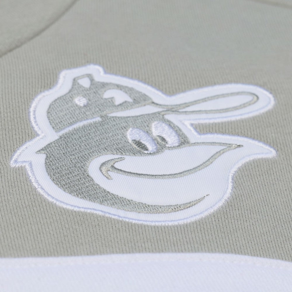 Baltimore Orioles Cooperstown Collection Thunderstorm Head Coach Hoodie Gray | Mitchell & Ness