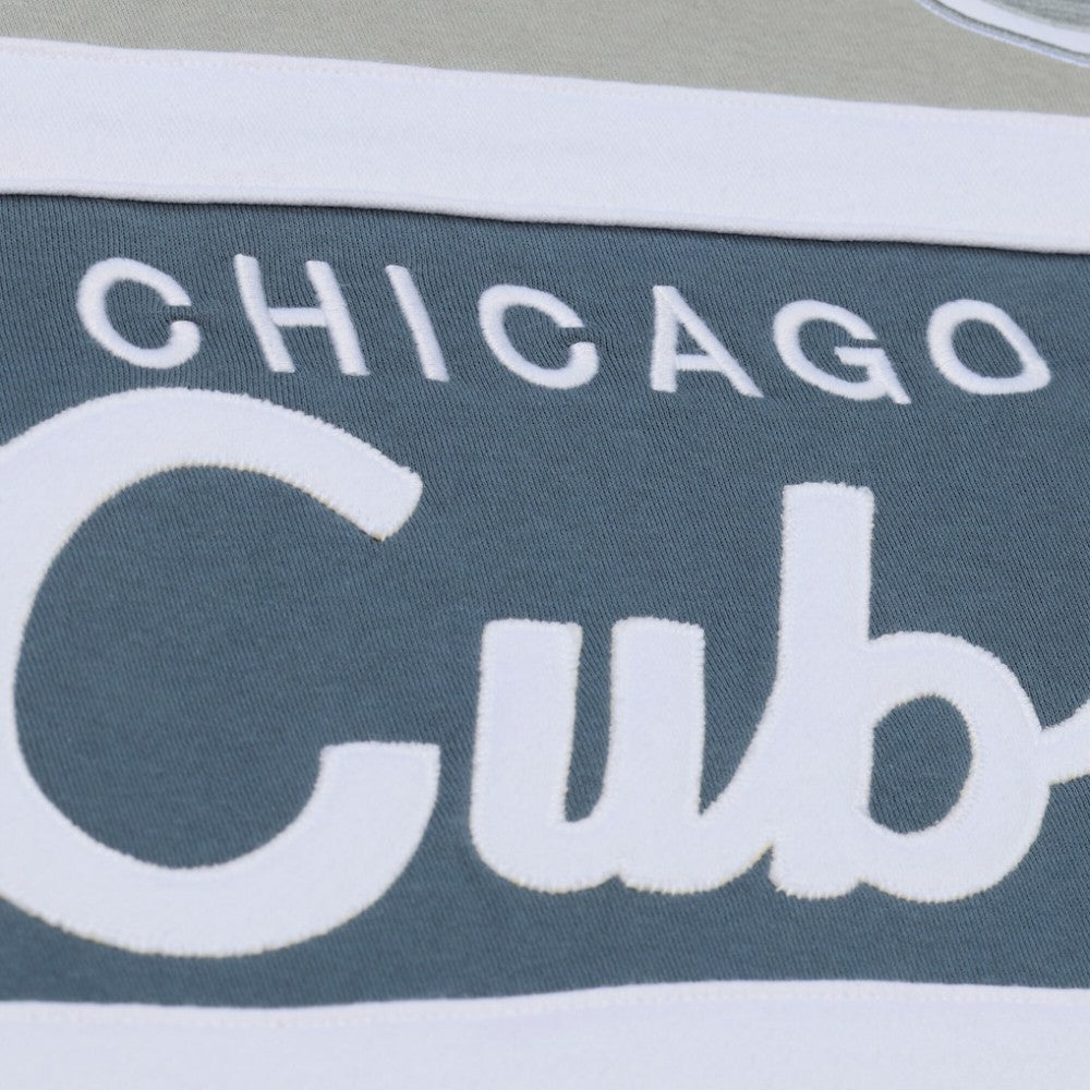 Chicago Cubs Cooperstown Collection Thunderstorm Head Coach Hoodie Gray | Mitchell & Ness