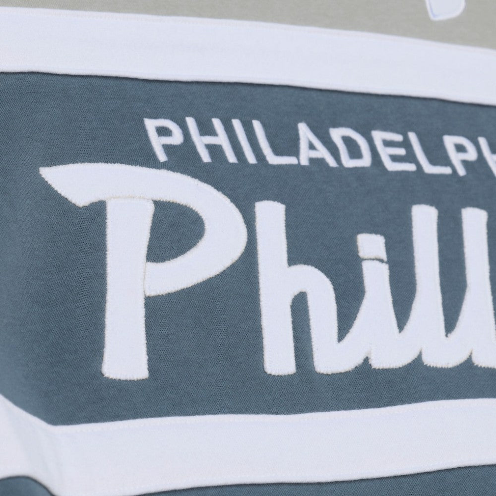 Philadelphia Phillies Cooperstown Collection Thunderstorm Head Coach Hoodie Gray | Mitchell & Ness