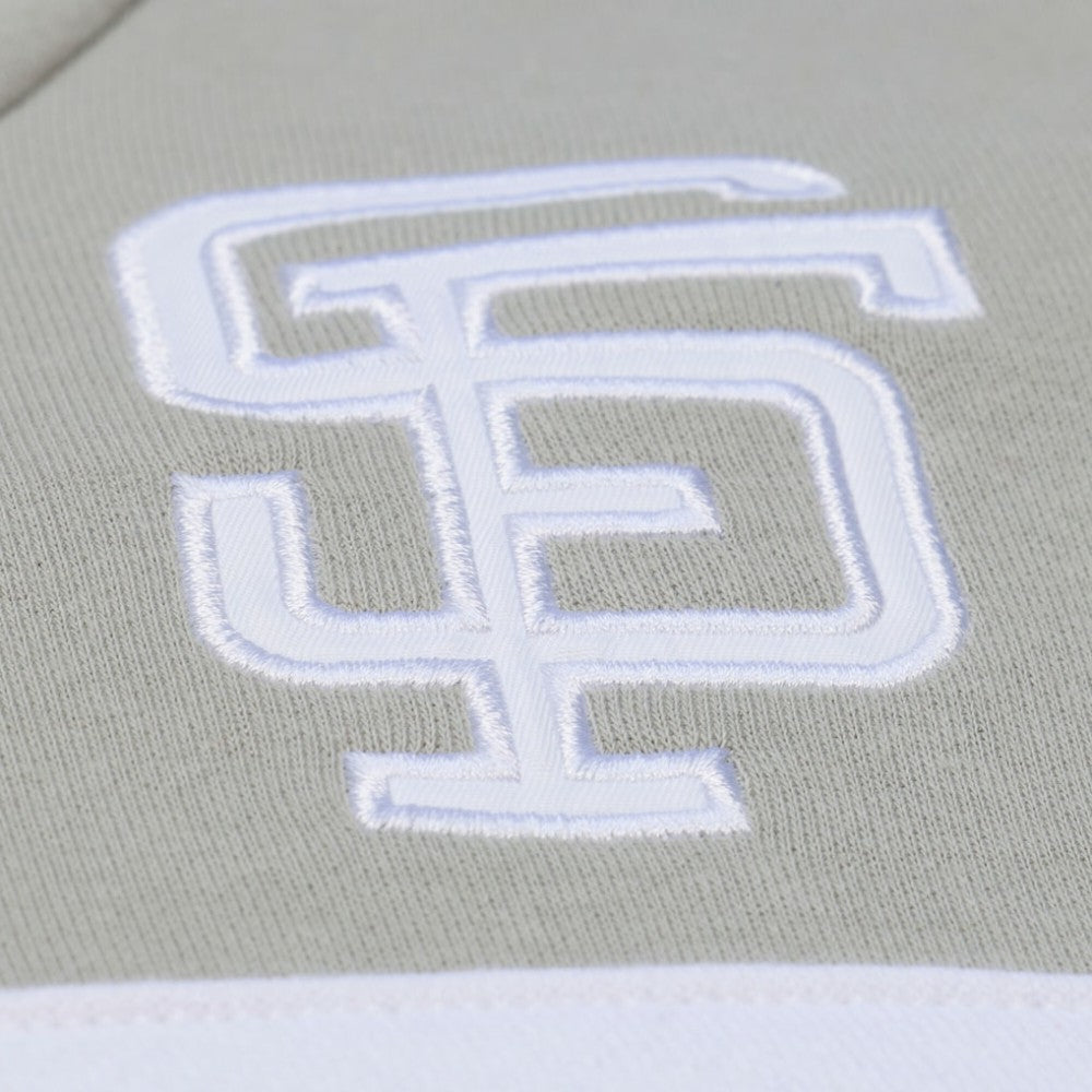 San Francisco Giants Cooperstown Collection Thunderstorm Head Coach Hoodie Gray | Mitchell & Ness