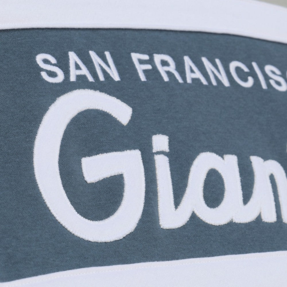 San Francisco Giants Cooperstown Collection Thunderstorm Head Coach Hoodie Gray | Mitchell & Ness