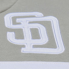 San Diego Padres Cooperstown Collection Thunderstorm Head Coach Hoodie Gray | Mitchell & Ness