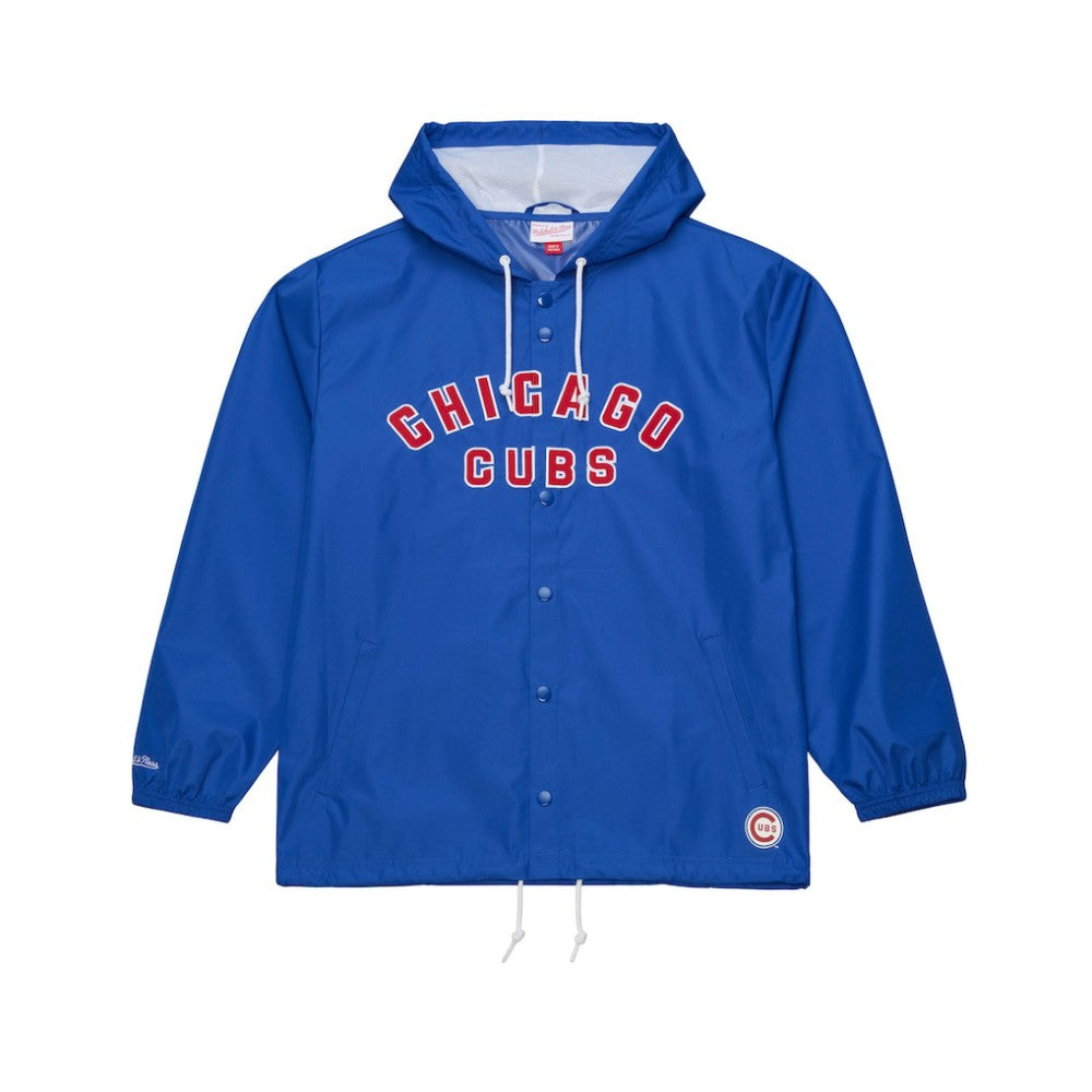 Chicago Cubs Full-Snap Hooded Coaches Jacket Royal | Mitchell & Ness