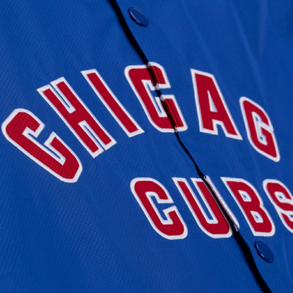 Chicago Cubs Full-Snap Hooded Coaches Jacket Royal | Mitchell & Ness