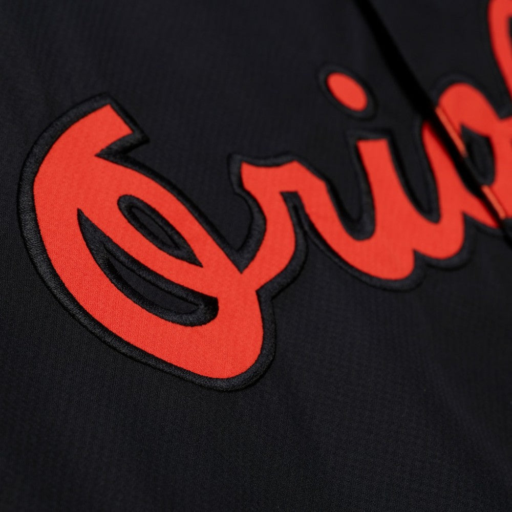 Baltimore Orioles Full-Snap Hooded Coaches Jacket Black | Mitchell & Ness