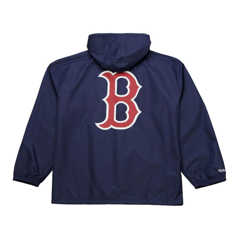 Boston Red Sox Full-Snap Hooded Coaches Jacket Navy | Mitchell & Ness