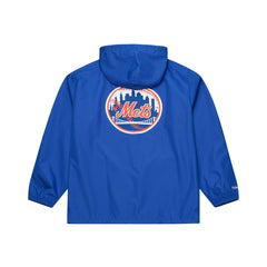 New York Mets Full-Snap Hooded Coaches Jacket Royal | Mitchell & Ness