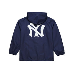 New York Yankees Full-Snap Hooded Coaches Jacket Navy | Mitchell & Ness
