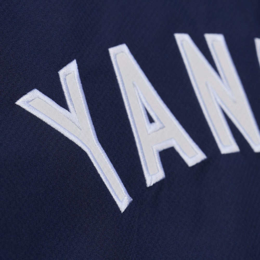 New York Yankees Full-Snap Hooded Coaches Jacket Navy | Mitchell & Ness