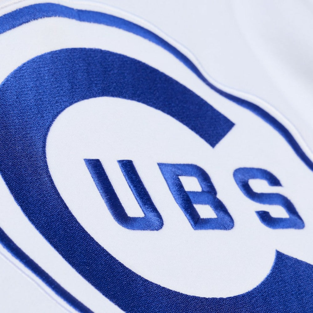 Chicago Cubs Cooperstown Collection Fleece Hoodie White | Mitchell & Ness