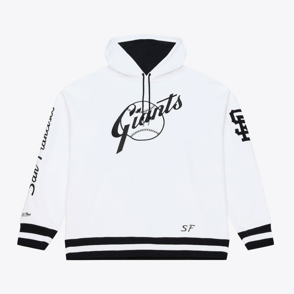 San Francisco Giants Cooperstown Collection Fleece Hoodie White | Mitchell & Ness