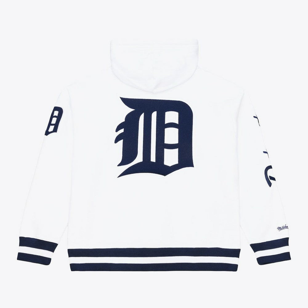 Detroit Tigers Cooperstown Collection Fleece Hoodie White | Mitchell & Ness