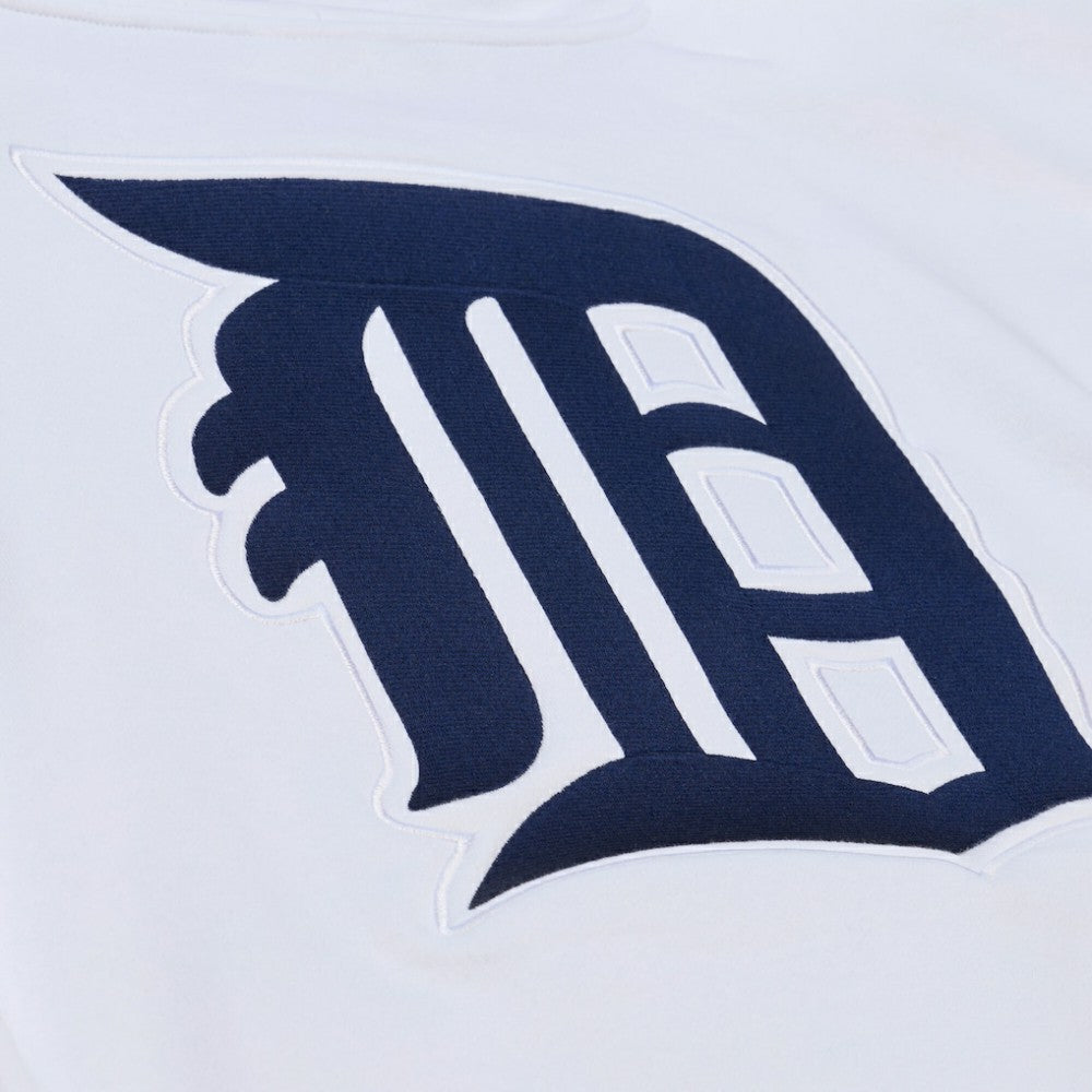 Detroit Tigers Cooperstown Collection Fleece Hoodie White | Mitchell & Ness