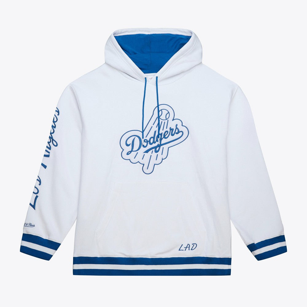 Los Angeles Dodgers Cooperstown Collection Fleece Hoodie White | Mitchell & Ness