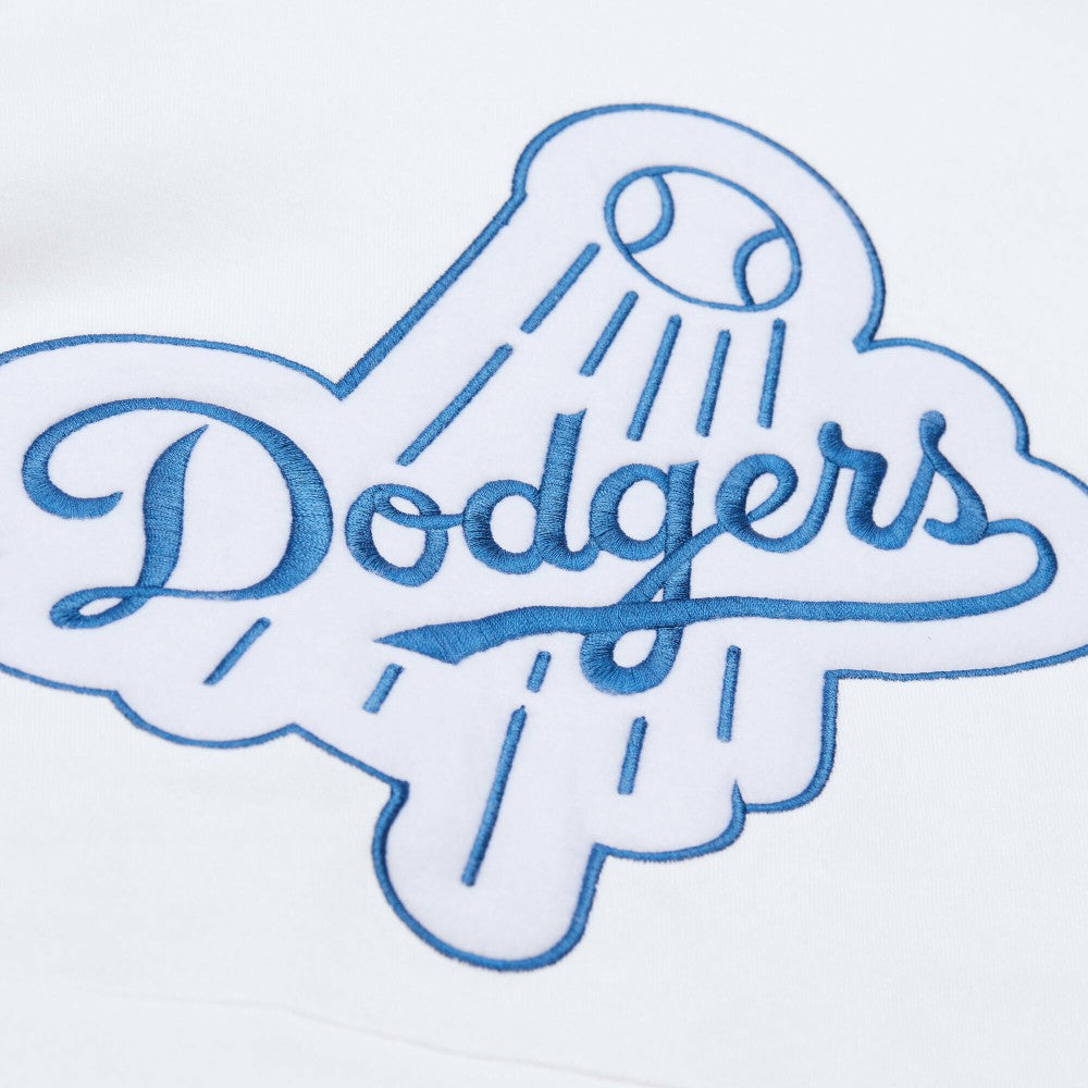 Los Angeles Dodgers Cooperstown Collection Fleece Hoodie White | Mitchell & Ness