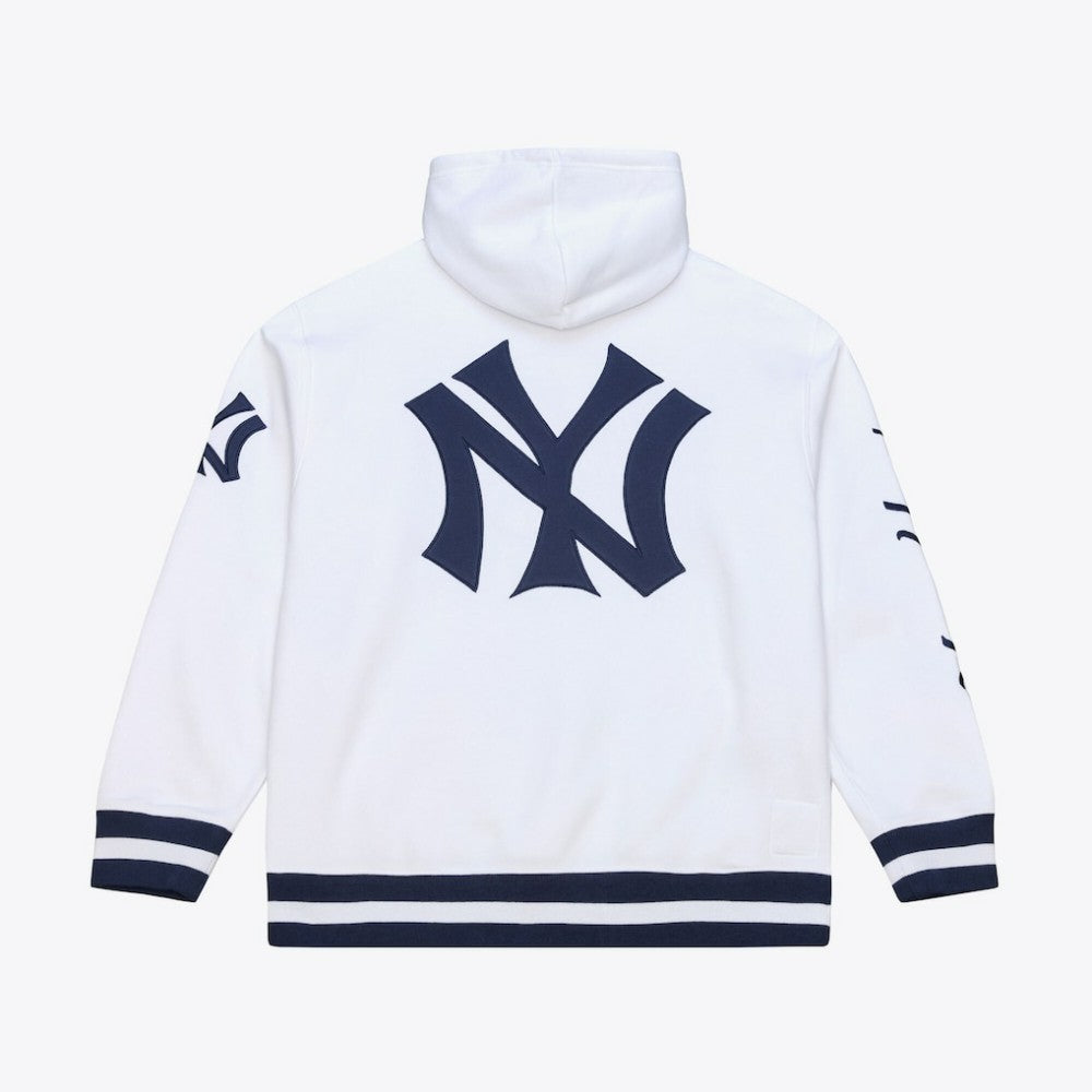 New York Yankees Cooperstown Collection Fleece Hoodie White | Mitchell & Ness
