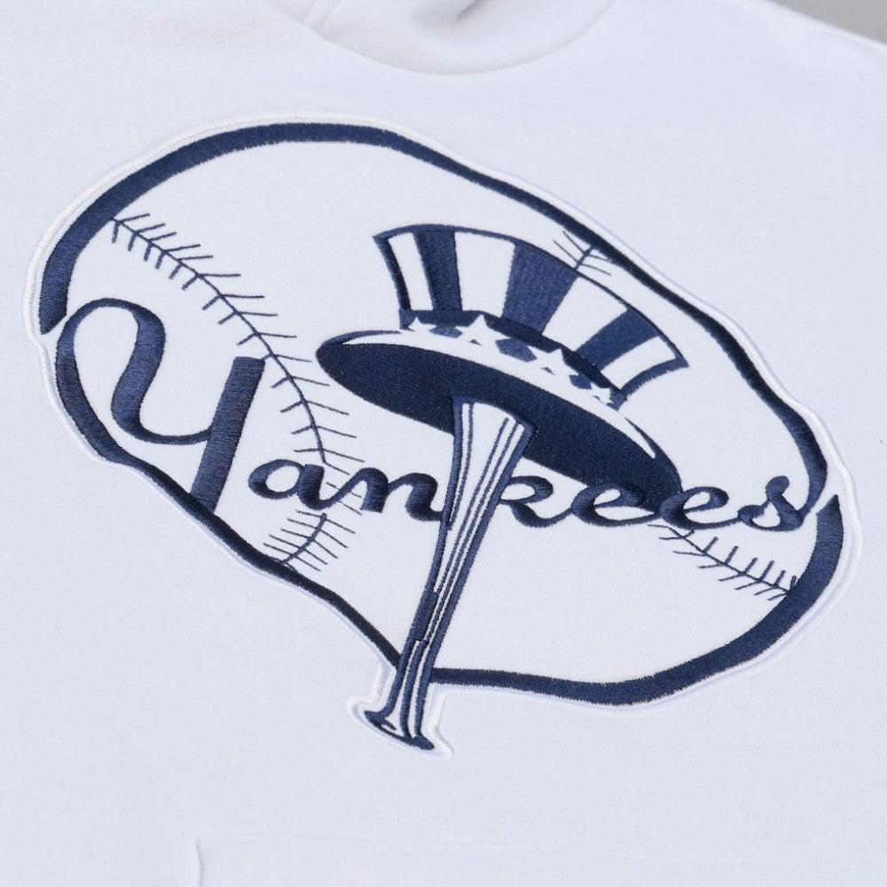 New York Yankees Cooperstown Collection Fleece Hoodie White | Mitchell & Ness