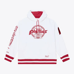 Philadelphia Phillies Cooperstown Collection Fleece Hoodie White | Mitchell & Ness